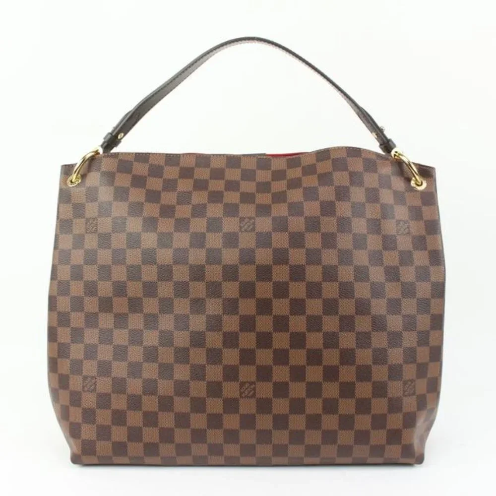 Louis Vuitton Damier Ebene Graceful MM Hobo Bag s330lk24